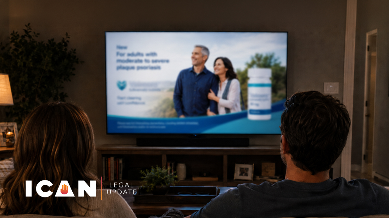 ICAN letter urging FDA to require full risk disclosure in pharmaceutical direct-to-consumer TV and online advertising