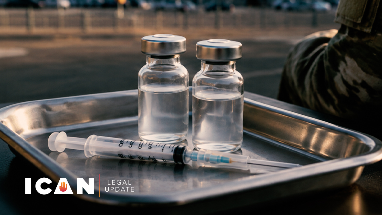 ICAN letters pressing Department of War on flu vaccine policy exceptions and COVID-19 soldier reinstatement delays
